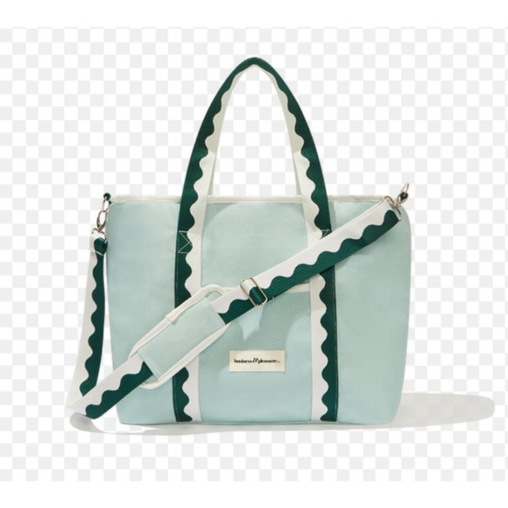 New with Tags Business & Pleasure Co. Cooler Tote Bag Light Blue - Picture 4 of 12